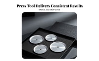 4 Pieces Watch Back Press Dies Controlled Pressing Aluminum Press Dies Easy to Use