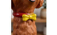 Resin Dog Figurine Vase Standing Dog-Shaped Vase Hand-Finished for Tabletop