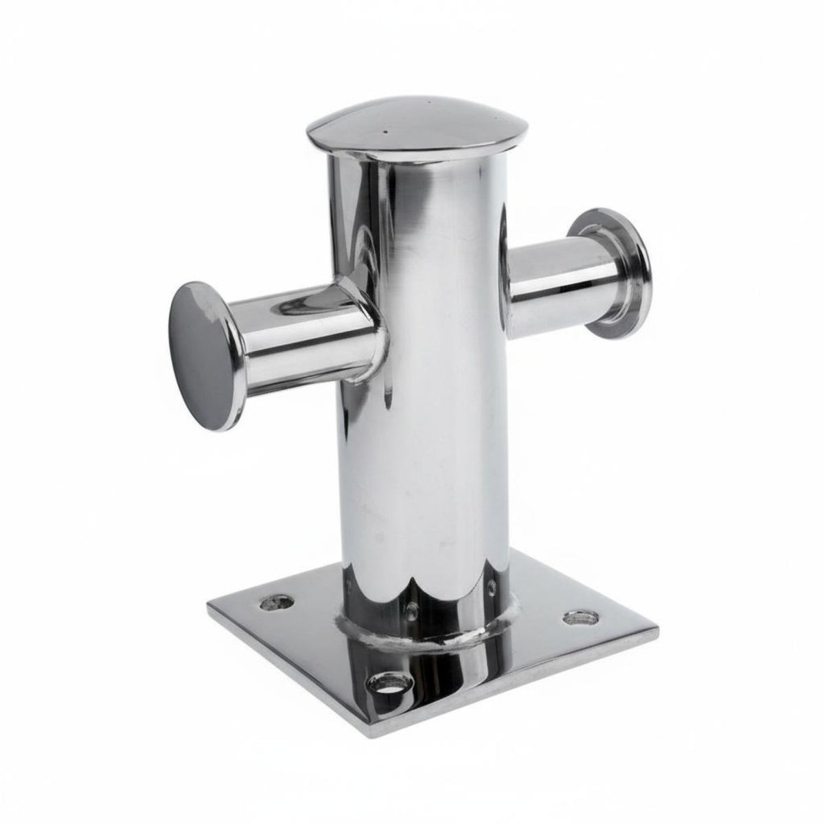 Single Cross Bollard Polished Cross Bollard Heavy-Duty Boat Deck Fitting for Boats