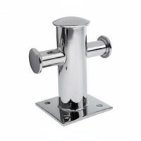 Single Cross Bollard Polished Cross Bollard Heavy-Duty Boat Deck Fitting for Boats
