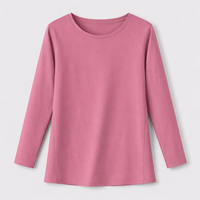Womens Tops Long Sleeve T Shirts for in Loose Fit, Ladies Made from 95% Material for Ventilated Comfort, Pullover for Everyday Wear