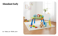 Multi-Functional Activity Desk Early Education Multi-Functional Activity Table Lights and Sounds Interactive Learning Table for Young Children, Kids