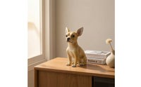 Dog Statue Realistic Polyresin Decoration for Home Decor, Entryway