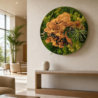 moss art wall decor
