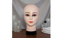 Blow Molded Plastic Head Model Lightweight Home Decor Stable Base for Salon Workers