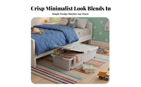 Under-Bed Rolling container Large Capacity Wheeled Storage container particlesproof for Students
