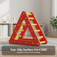 Sensory Training Triangle Climbing Frame Develops Balance Child-Centered Climbing Gym Multi-Functional Pikler Triangle Set Modular Design for Toddlers, Preschoolers, Parents, Playroom, Nursery, Daycare, Living Room