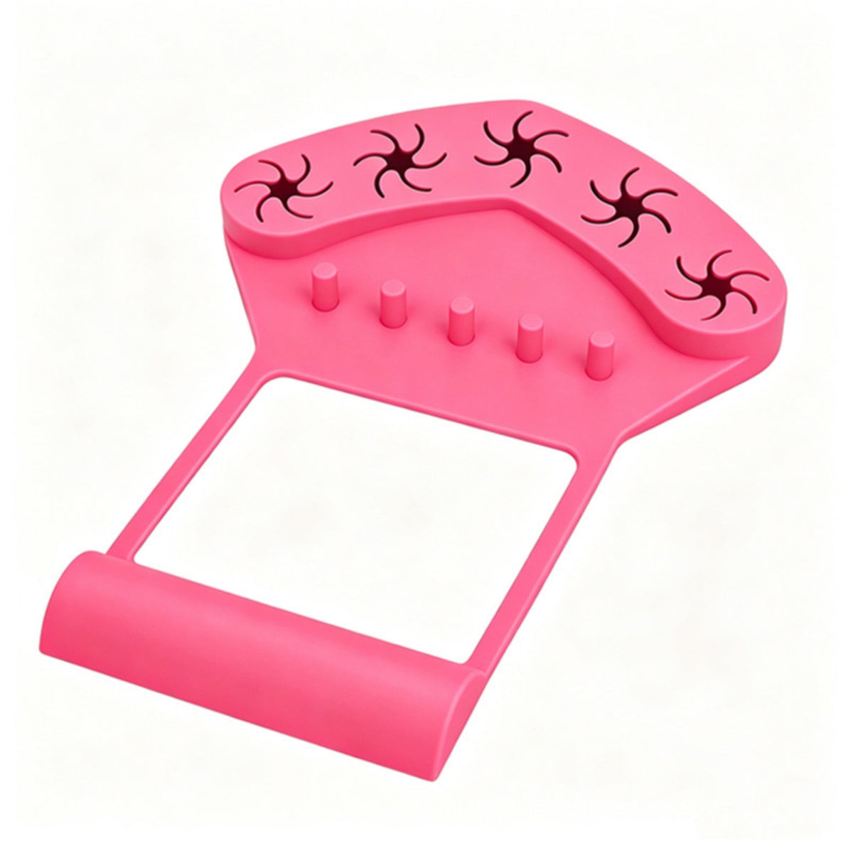 Manicure Hand Rest Adjustable Nail Polish Bottle Holder with Hand Rest Nail Polish Holder with Finger Separators Anti-Spill Soft