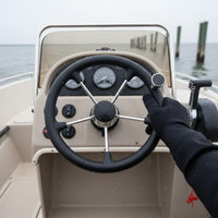 Marine Steering Wheel with Knob Boat Steering Wheel Non-Slip Grip