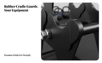 Space-Saving Design Dumbbell Rack Heavy-Duty Steel Construction Dumbbell Storage Rack Non-Slip Base 3-Tier Weight Holder Stable Load-Bearing for Home