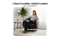 Suspended Armchair Minimalist Design Lounge Chair Modern Aesthetic Sturdy Frame for Interior Decorators, Adults, Reception Area