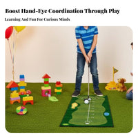 Parent-Child Interactive Kids Golf Set Develops Hand-Eye Coordination Children's Golf Playset Skill-Building for Preschoolers, Toddlers