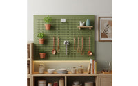 Hole Board Nail Installation Pegboard Panels Customizable Layout Pegboard Panel for Renters, Students, Kitchen, Dorm Room, Office
