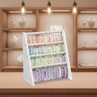 four tier Jewelry Rack Large Capacity Bracelet Holder Stand Untangled Bracelet Storage Organizer for Women, Tabletop