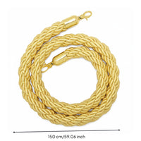 Queue Barrier Rope Hooks Stanchion Rope Long-Lasting for Stanchions