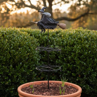 Witch Wind Rotator Spooky Wind Rotator with Witch Gothic-Themed