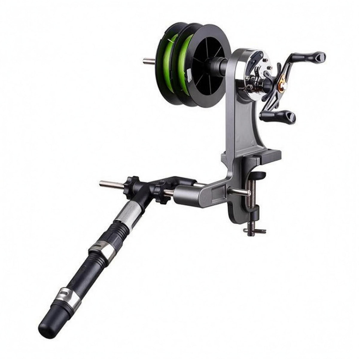 Clamp-on Reel Winder Metal Frame Adjustable   Stable Outdoor Gear