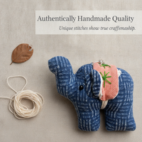 Thai Fabric Elephant Keychain Pendant Southeast Asian Style Hand-Woven Bag Charm