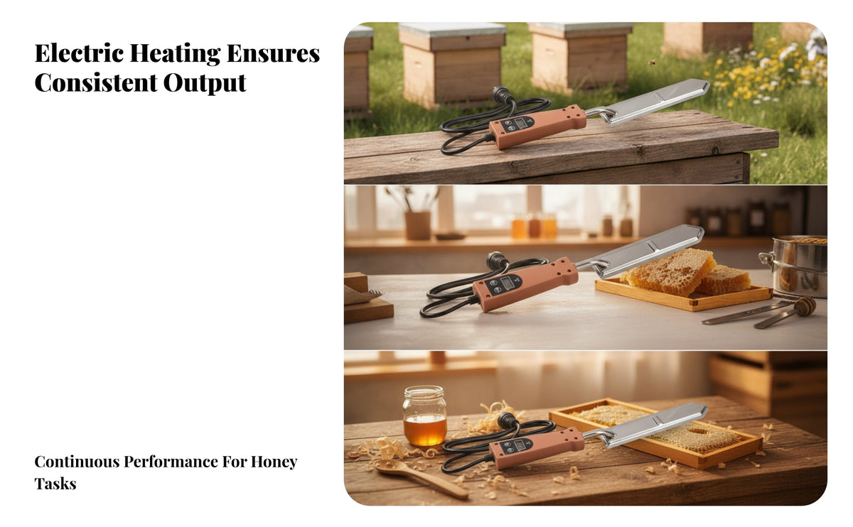 Digital Display Electric Honey Uncapping Corded Heated Uncapping Portable Honeycomb Cutter Lightweight for Apiary