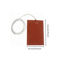 300W Silicone Heating Pad 220V Silicone Rubber Heating Pad Flat Flexible Heater Mat Wired