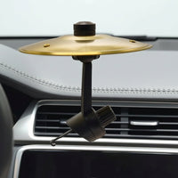 Car Vent Clip with Cymbal Music-Themed Drum Cymbal Vent Accessory Car Crash Cymbals Musical Novelty for Drummers, Dashboard