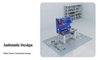 Heavy-Duty Workbench Anti Surface Steel Table Rust-Resistant Heavy Duty Garage Workbench for Students, Repair Specialist S, Warehouse, Basement