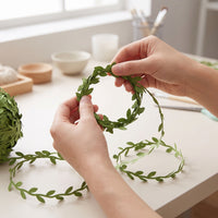 Foliage Strand Garland Greenery Artificial Foliage Strand Decorative Fake Hanging Leaves for DIY Enthusiasts, Crafters, Room Decor, Wreaths