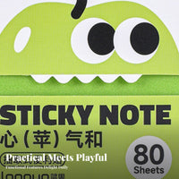 80 Sheets Transparent Note Paper Pearlescent Finish Spring-up Y Notes Multi-Dye Elevate Y Notes for Students, Teachers, School, Learning, Home