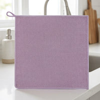 380 GSM Microfibre Cloth and Super Absorbent Cloth Checkerboard Tea Towels for Kitchen, 30x30cm Bound Border Household Cleaning Tool