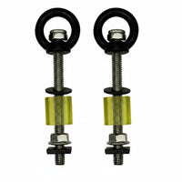2 Pieces Tie down Rings with T Fasteners Heavy Duty Roof Rack Tie down Anchor Anti Rust T Channel Mounting Hardware for Rough Terrain Vehicle