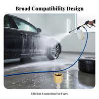 TR22 to 3/8 Inch Quick Connect Adapter Heavy Duty High Pressure Water Connector Rust Resistant Pressure Washer Quick Connect Adapter