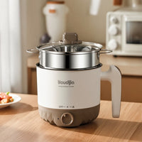 Multi-Function Electric Pot Nonstick Steam and Cooking Pot Multifunction Electric Cooker with Glass Lid for Students, Small Kitchen, Dorm Room