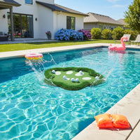 Buoyant Putting Surface Artificial Turf Water Golf Practice Mat Portable Buoyant Putting Mat for Golfers, Beginners, Outdoor