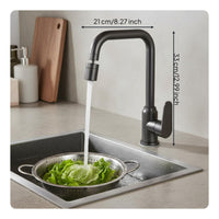Anti-Splash Hot Cold Water Mixer Tap Brass Construction Swivel Spout Sink Mixer Safe Material Plumbing Fixture for Bar, Laundry Room