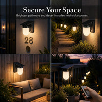 Solar-Powered Outdoor Wall Light for Garden and Villa Decoration