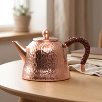 Copper Teapot Vintage Tea Pot Rustic for Collectors