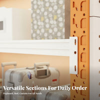 Multi-Layer Storage Rack Heavy-Duty Steel Utility Shelf with Dust Curtain Versatile Multi-Tier Rack for Closet, Pantry, Basement