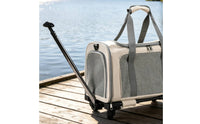Cat Carrier Bag Breathable Mesh Foldable Pet Carrier 2 in 1 Design Outdoor Pet Crate
