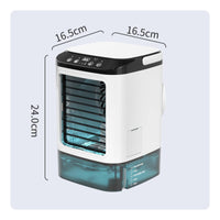 Mist Fan with Ice Box Mini Evaporative Cooler with Water Tank Cooling for Desk