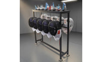 Fencing Rack Stand Rectangular Frame Fencing Gear Rack Blade Holder Stand Flat Top Shelf Sports Storage Hanging Rods