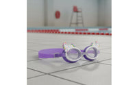 Waterproof Kids Cartoon Swim Goggles Clear Vision Kids Swim Goggles Adjustable Strap Children's Creature Swimming Glasses Soft Silicone Seal for Boys, Girls, Toddlers, Beach