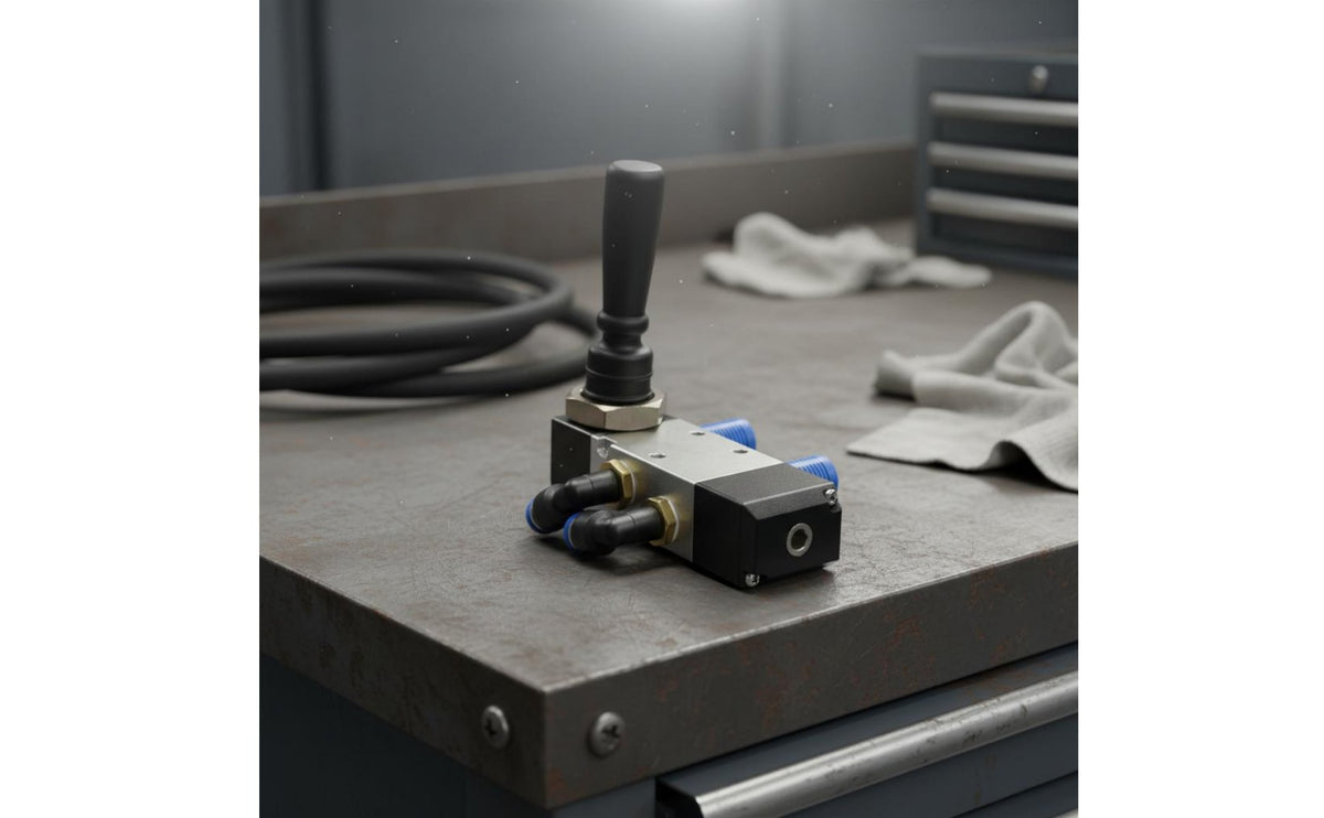 Sturdy Metal Body Tire Changer Assist Arm Control Valve Easy to Install Tire Changer Auxiliary Arm Valve for Mechanics, Garage