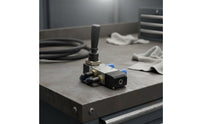 Sturdy Metal Body Tire Changer Assist Arm Control Valve Easy to Install Tire Changer Auxiliary Arm Valve for Mechanics, Garage