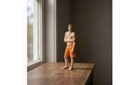 Miniature Human Figurine Realistic Standing Male Figure Tiny Painted Miniatures for Hobbyists, Collectors, Dioramas