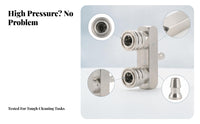 Compact Pressure Washer Adapter Rectangular Body 1/4 Inch Washer Adapter Silver Finish 1/4 NPT Coupler