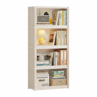 Dustproof Enclosed Bookcase Large Capacity Bookshelf with Transparent Doors Space Saving Display Cabinet with Clear Doors Sturdy Construction for Students, Book Lovers, Dorm Room, Bedroom, Home Office, Hallway