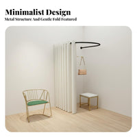 Easy Assembly Portable Changing Room Stable Frame Mobile Dressing Room Strong Load-Bearing Curtain Privacy Screen Light Blocking for Market Vendors, Event Planners, Clothing Shop, Shopping Mall, Behind the Scenes, Photo Studio