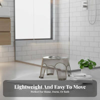 Multifunctional Clear Acrylic Stool Easy to Clean Transparent U-Shaped Stool adaptable Use Small Bench Space-Saving for Children, Design aficionados, homeowners, Bathroom, Living Room, Entryway, Bedroom
