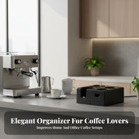 Universal Fit Drawer Coffee Tamping Stand Anti-Slip Base Coffee Portafilter Holder Easy to Clean for Home Baristas
