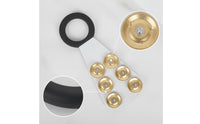 Cymbal Sizzler No Holes Cymbal Hanger with Bells Sizzle Chain Circlet-Shaped Drum Accessory Tapered for Drummers, Stage